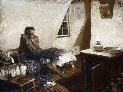 The Old Miner by Harvey T. Dunn