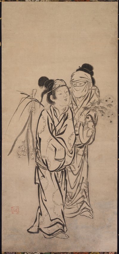 A Couple by Hasegawa Soen