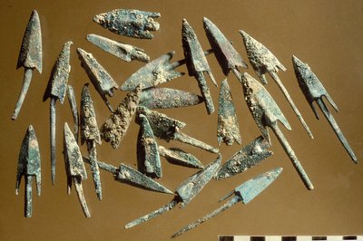 Arrowheads found in the Citadel of Jerusalem by Hasmonean