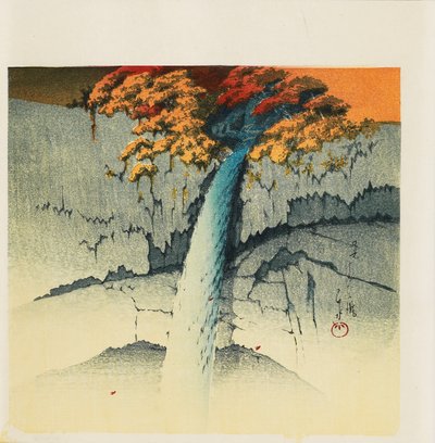Kegon Falls, Nikko by Hasui Kawase