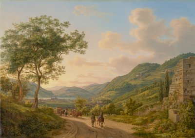 A Region at Lake Como by Heinrich Adam