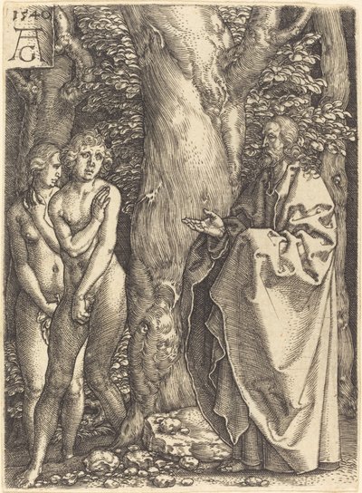 Adam and Eve Hide Themselves by Heinrich Aldegrever