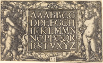 Alphabet by Heinrich Aldegrever