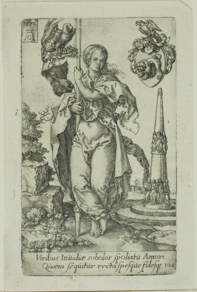 Charity, from the Virtues by Heinrich Aldegrever