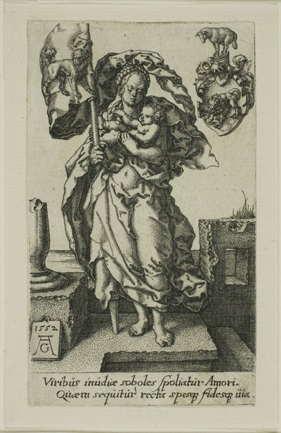 Compassion, from the Virtues by Heinrich Aldegrever