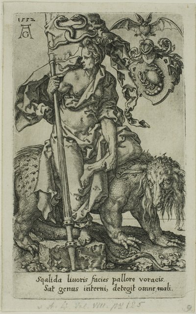 Envy, from the Vices by Heinrich Aldegrever
