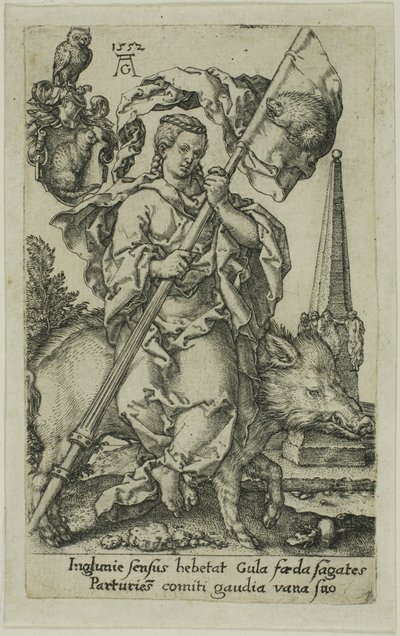 Gluttony from the Vices by Heinrich Aldegrever