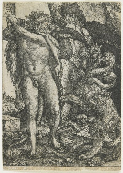 Hercules Destroys the Lernaean Hydra, 1550 by Heinrich Aldegrever
