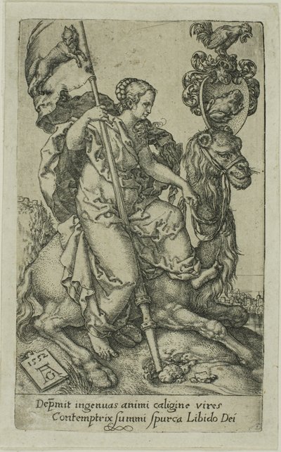 Lust, from the Vices by Heinrich Aldegrever
