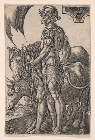 Mars, from The Seven Planetary Gods by Heinrich Aldegrever