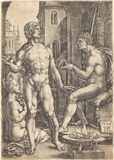 Mucius Scaevola by Heinrich Aldegrever
