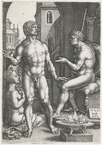 Mucius Scaevola by Heinrich Aldegrever
