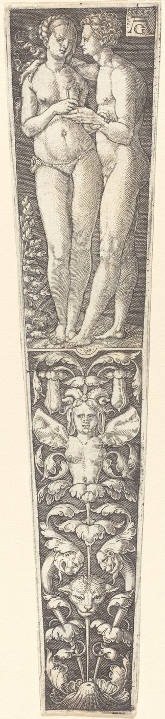 Ornament with Naked Couple by Heinrich Aldegrever