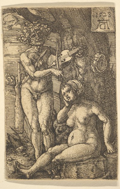 Orpheus and Eurydice, 1528 by Heinrich Aldegrever