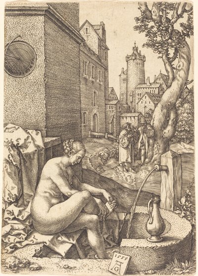 Susanna Surprised by the Two Elders, 1555 by Heinrich Aldegrever