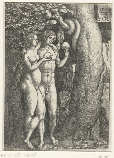 The Fall of Man (History of Adam and Eve) by Heinrich Aldegrever