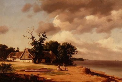 Fisherfolk at Oresund by Heinrich Buntzen