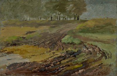 Cart Tracks in the Field by Heinrich Burkel