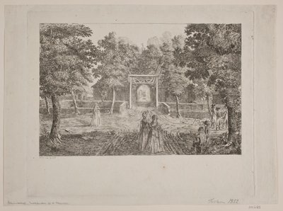 Entrance to a Manor by Heinrich Christian Schumacher