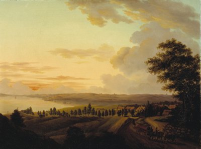 Zealand Landscape, Evening by Heinrich Grosch