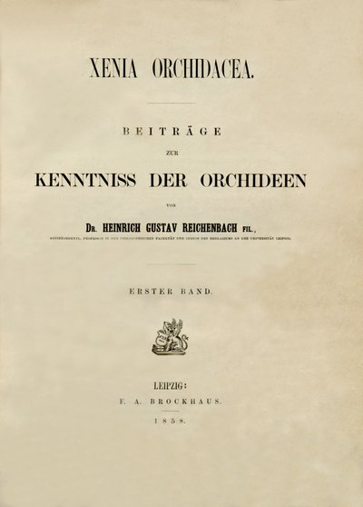 Title page by Heinrich Gustav Reichenbach