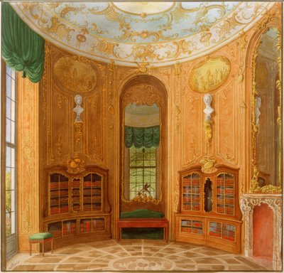 Library of Sanssouci Palace by Heinrich Hintze