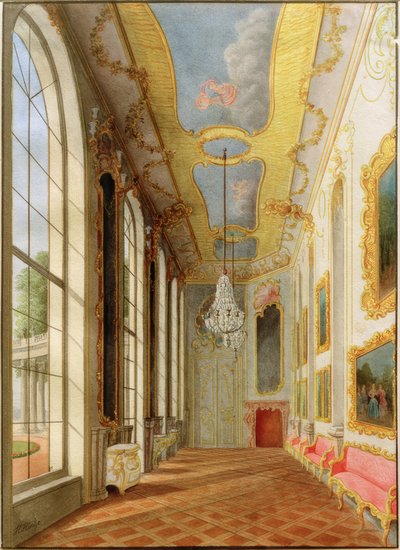 Small Gallery Sanssouci Palace by Heinrich Hintze