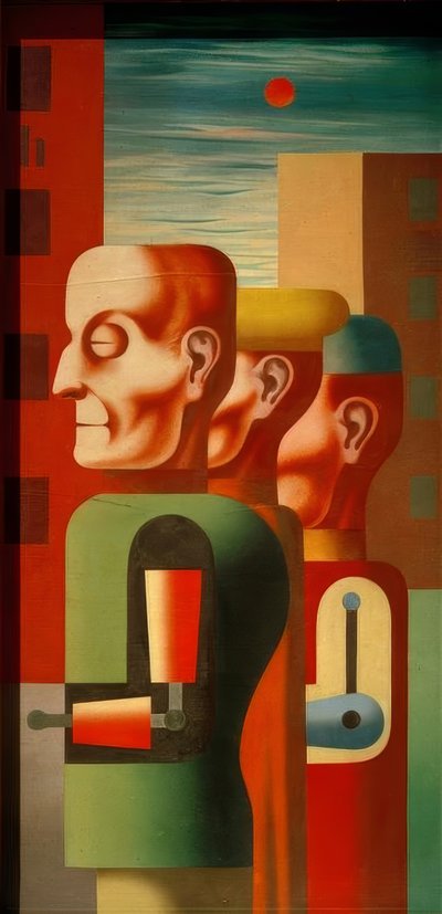 Three Invalids by Heinrich Hoerle