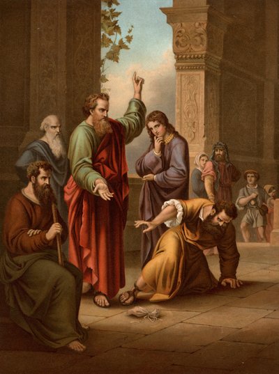 Ananias and Sapphira by Heinrich Jenny