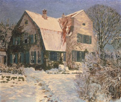 House and Garden under Snow by Heinrich Vogeler