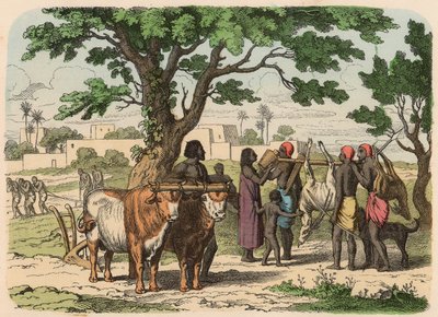 Ancient Egypt: farming and hunting by Heinrich Leutemann