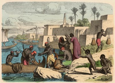 Ancient Egypt: Fishing by Heinrich Leutemann