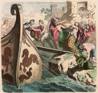 Ancient Greece: Sea Travel, Pirates by Heinrich Leutemann