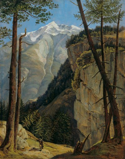 The Watzmann from Wimbachtal by Heinrich Reinhold