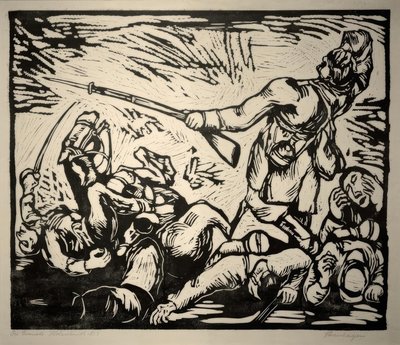 War Scene by Heinrich Steinhagen
