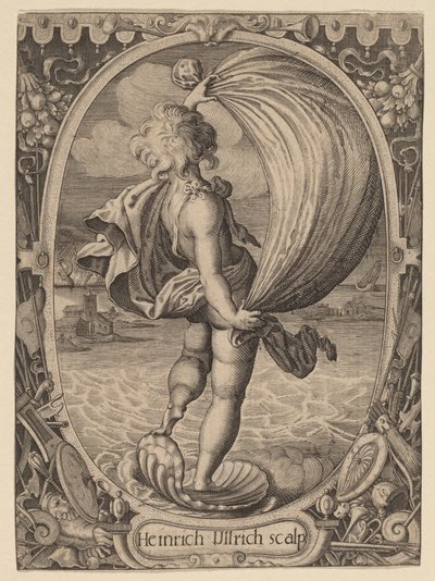 Aeolus, Personification of Wind by Heinrich Ulrich