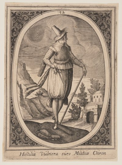 Plate 12 from Military Figures by Heinrich Ulrich