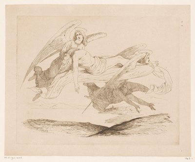 Saint Carried by Angels by Heinrich Vianden