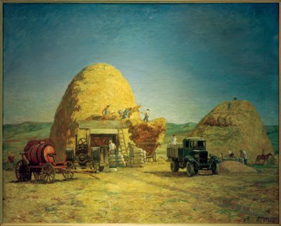 Harvest in Kabardino-Balkaria by Heinrich Vogeler