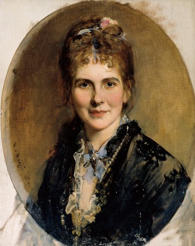 Bust of a Young Woman by Heinrich von Angeli