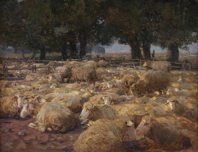 Sheep Park (Heath Moor) by Heinrich von Zügel