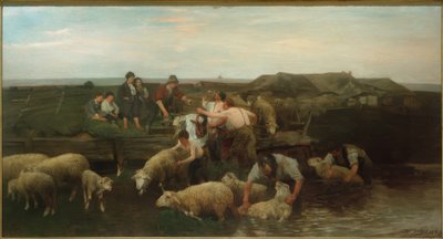 Sheep Washing by Heinrich von Zügel