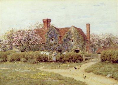 A Buckinghamshire House at Penstreet by Helen Allingham
