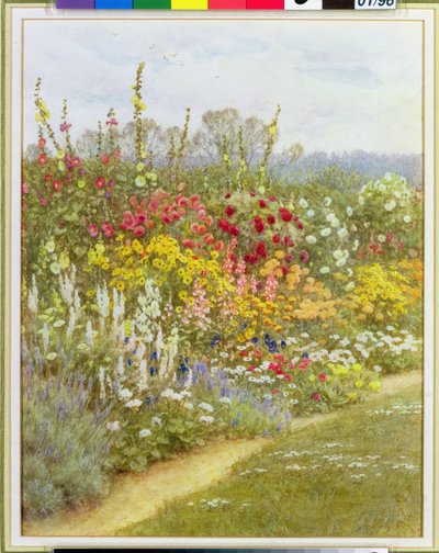 A Herbaceous Border by Helen Allingham