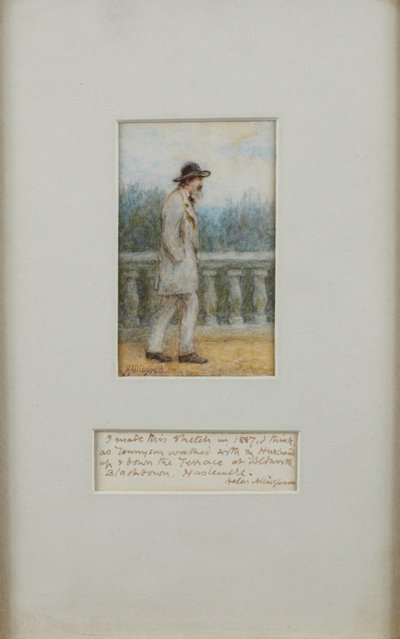 Alfred, Lord Tennyson in His Garden by Helen Allingham