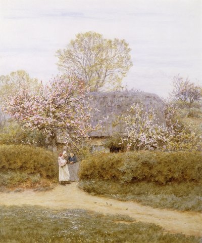 At School Green, Isle of Wight by Helen Allingham