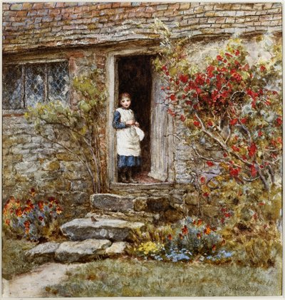 Corcorus Japonica by Helen Allingham