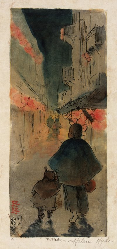 Alley in Chinatown by Helen Hyde