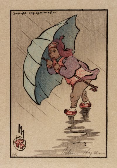 The Blue Umbrella by Helen Hyde