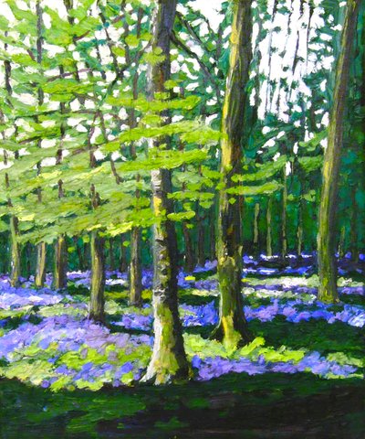 Bluebell Wood, 2009 by Helen White
